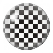 Cabochon en Verre Illustré Damier Noir et Blanc 12 à 25mm pour la Création de Bijoux Fantaisie - DIY