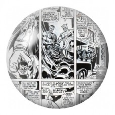 Cabochon en Verre Illustré Planches de Comics Noir et Blanc 12 à 25mm pour la Création de Bijoux Fantaisie - DIY