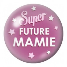 Cabochon en Verre Illustré Super Future Mamie Rose 12 à 25mm pour la Création de Bijoux Fantaisie - DIY
