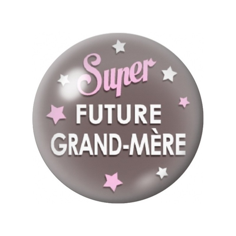 Cabochon en Verre Illustré Super Future Grand-Mère 12 à 25mm