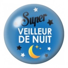 Cabochon en Verre Illustré Super Veilleur de Nuit 12 à 25mm pour la Création de Bijoux Fantaisie - DIY