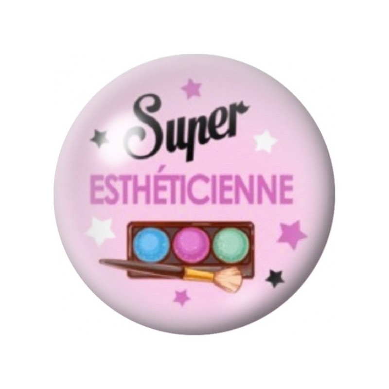 Cabochon en Verre Illustré Super Esthéticienne 12 à 25mm