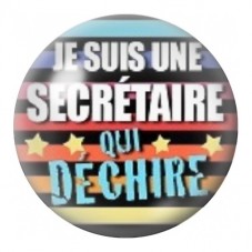 Cabochon en Verre Illustré Secrétaire qui Déchire aux Rayures 12 à 25mm pour la Création de Bijoux Fantaisie - DIY
