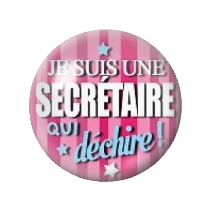 Cabochon en Verre Illustré Secrétaire qui Déchire Rose 12 à 25mm