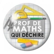 Cabochon en Verre Illustré Prof de Maths qui Déchire 12 à 25mm pour la Création de Bijoux Fantaisie - DIY