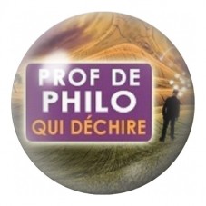 Cabochon en Verre Illustré Prof de Philo qui Déchire 12 à 25mm pour la Création de Bijoux Fantaisie - DIY