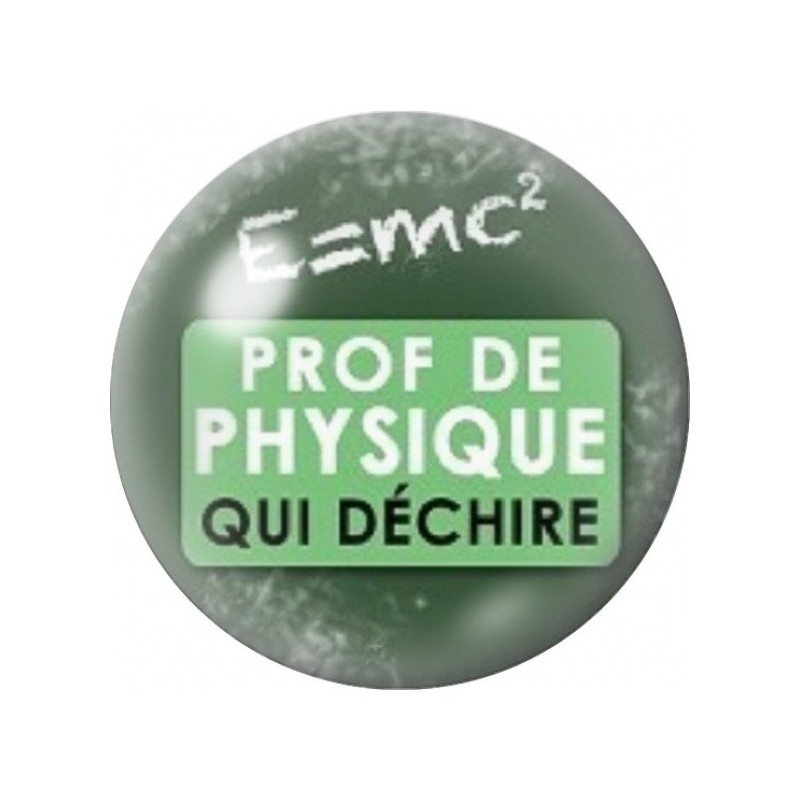 Cabochon en Verre Illustré Prof de Physique qui Déchire 12 à 25mm