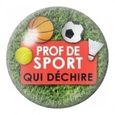 Cabochon en Verre Illustré Prof de Sport qui Déchire 12 à 25mm pour la Création de Bijoux Fantaisie - DIY