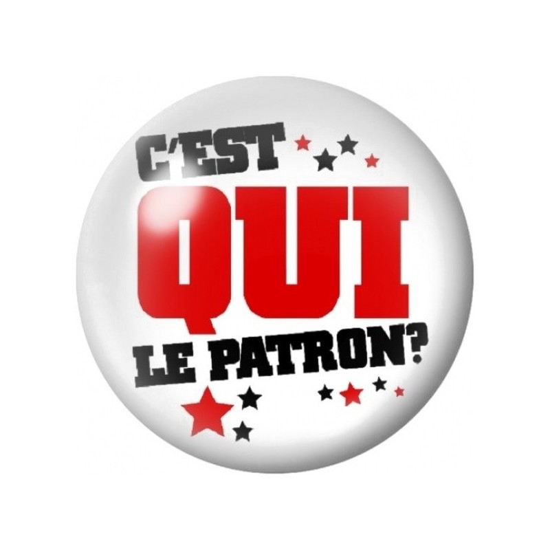 Cabochon en Verre Illustré C'est Qui le Patron 12 à 25mm