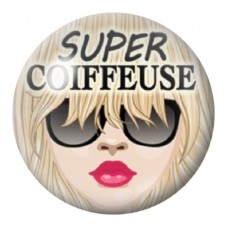 Cabochon en Verre Illustré Super Coiffeuse 12 à 25mm pour la Création de Bijoux Fantaisie - DIY