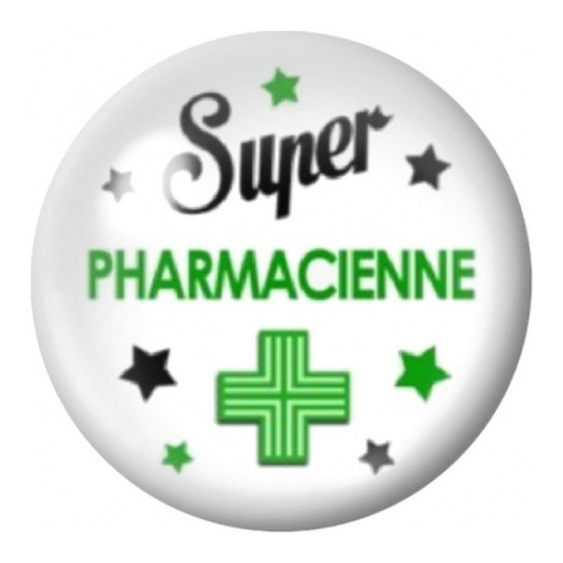 Cabochon en Verre Illustré Super Pharmacienne 12 à 25mm