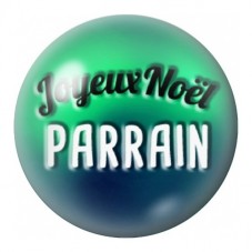 Cabochon en Verre Illustré Joyeux Noël Parrain 12 à 25mm pour la Création de Bijoux Fantaisie - DIY