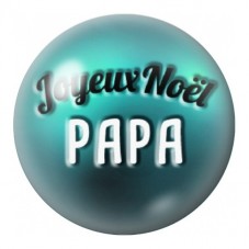 Cabochon en Verre Illustré Joyeux Noël Papa 12 à 25mm pour la Création de Bijoux Fantaisie - DIY