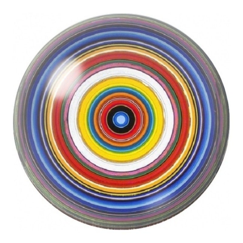 Cabochon en Verre Illustré Cercles Pop Multicolores 12 à 25mm