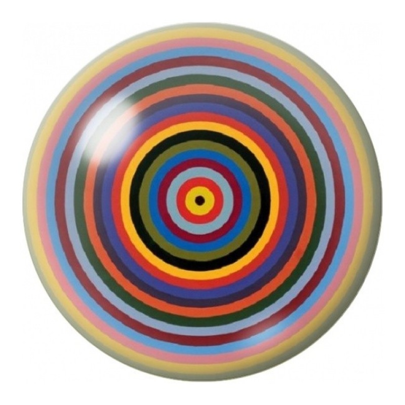 Cabochon en Verre Illustré Cible Rétro Multicolore 12 à 25mm