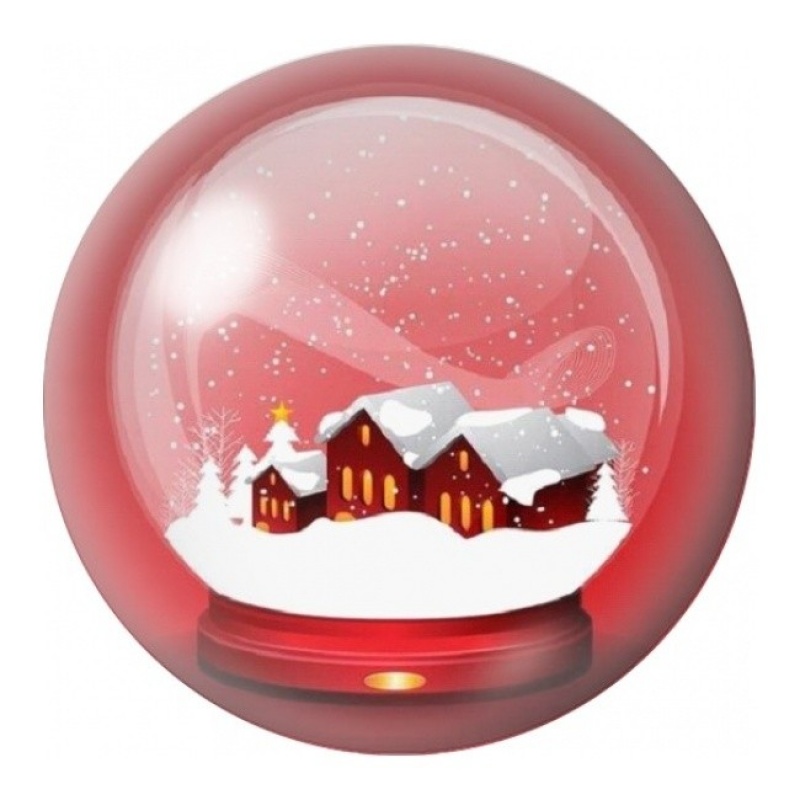 Cabochon en Verre Illustré Boule à Neige Village de Noël 12 à 25mm