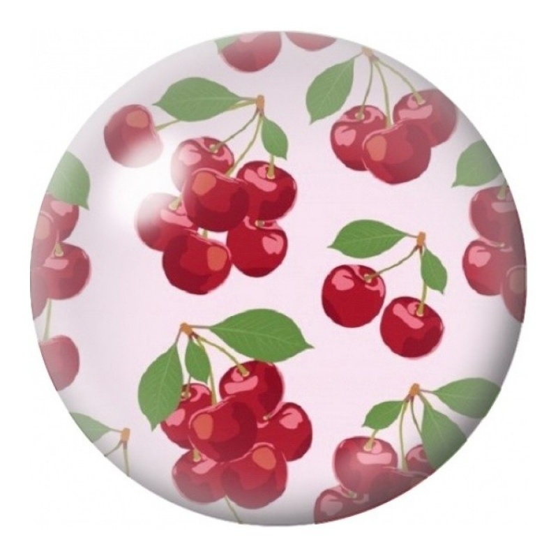 Cabochon en Verre Illustré Bouquets de Cerises Aquarelle 12 à 25mm