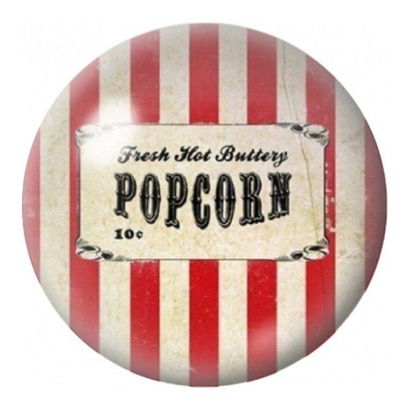 Cabochon en Verre Illustré Popcorn de Cinéma Rétro 12 à 25mm