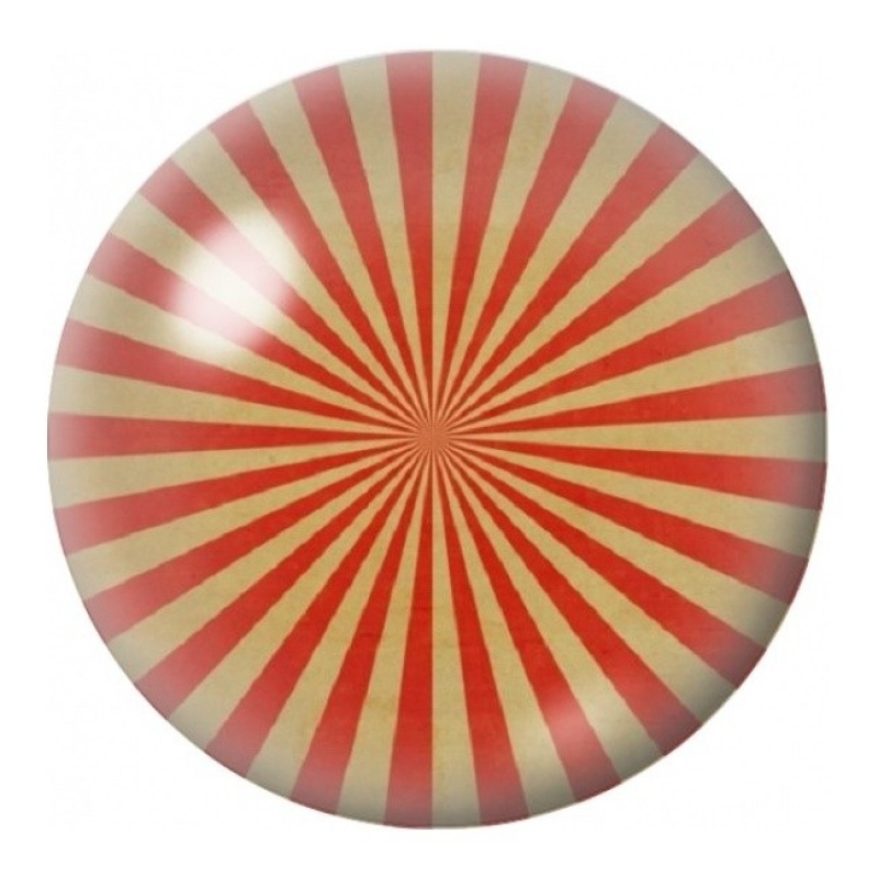 Cabochon en Verre Illustré Rayons de Chapiteau Rétro 12 à 25mm