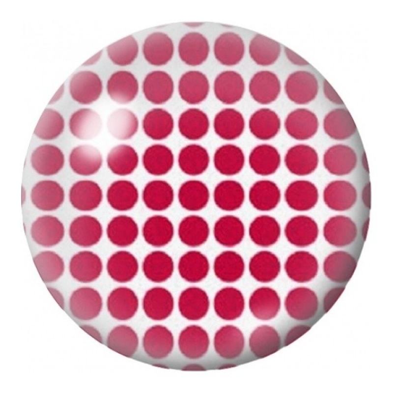 Cabochon en Verre Illustré Petits Pois Rouges Dégradés 12 à 25mm