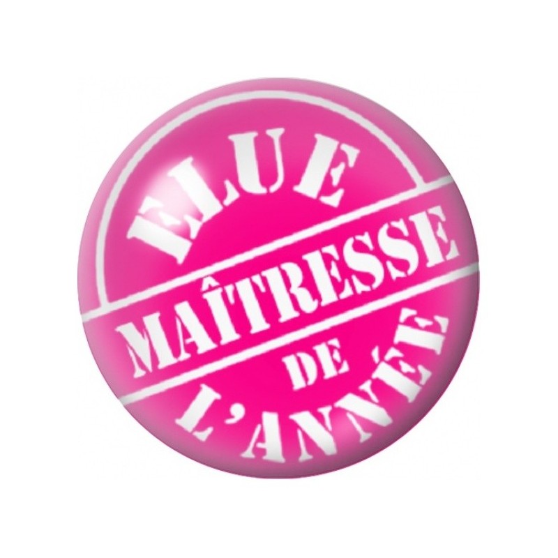 Cabochon en Verre Illustré Élue Maîtresse de l'Année 12 à 25mm
