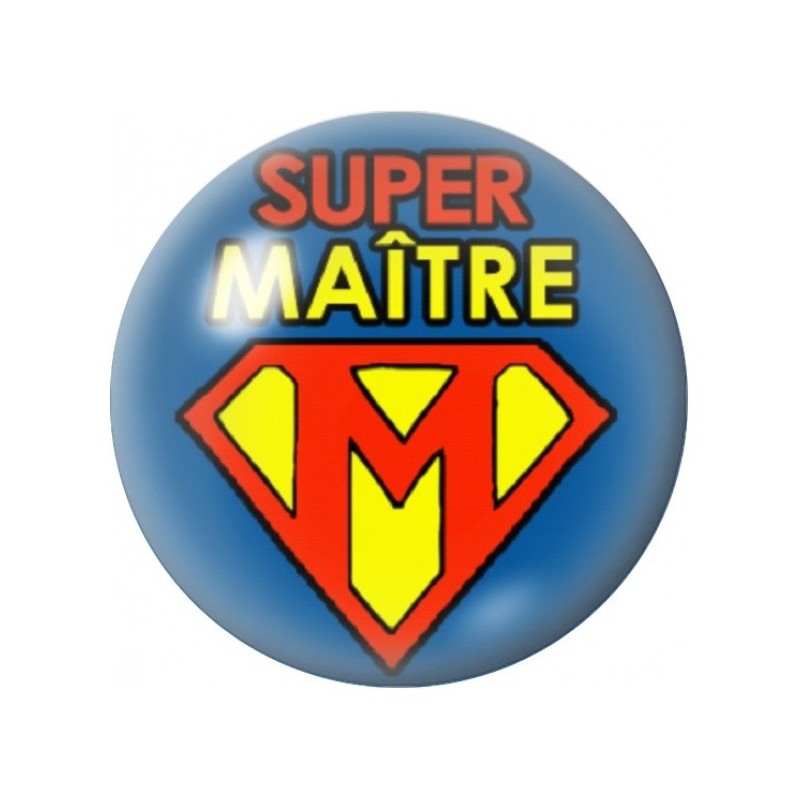 Cabochon en Verre Illustré Super Maître Héros 12 à 25mm