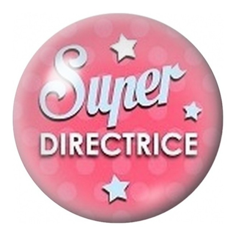 Cabochon en Verre Illustré Super Directrice Rose 12 à 25mm
