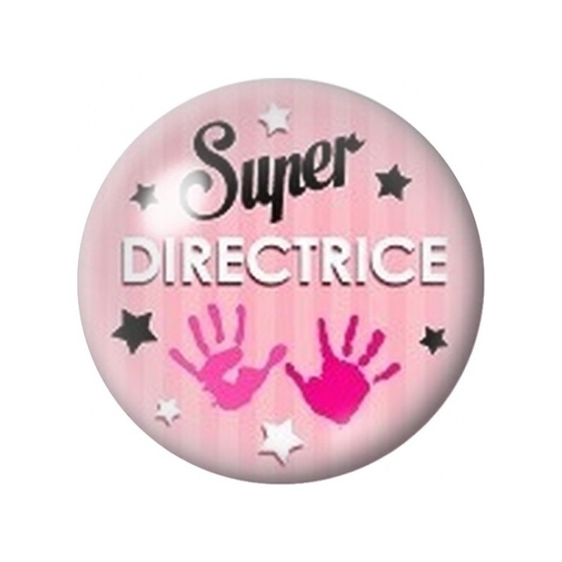 Cabochon en Verre Illustré Super Directrice aux Mains Roses 12 à 25mm