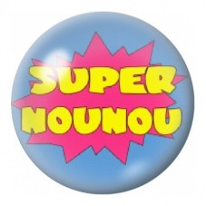 Cabochon en Verre Illustré Super Nounou Pop 12 à 25mm pour la Création de Bijoux Fantaisie - DIY