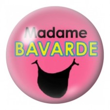 Cabochon en Verre Illustré Madame Bavarde 12 à 25mm pour la Création de Bijoux Fantaisie - DIY