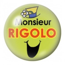 Cabochon en Verre Illustré Monsieur Rigolo 12 à 25mm pour la Création de Bijoux Fantaisie - DIY