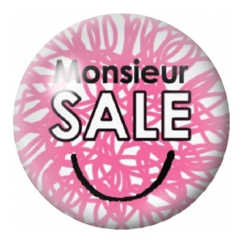 Cabochon en Verre Illustré Monsieur Sale 12 à 25mm