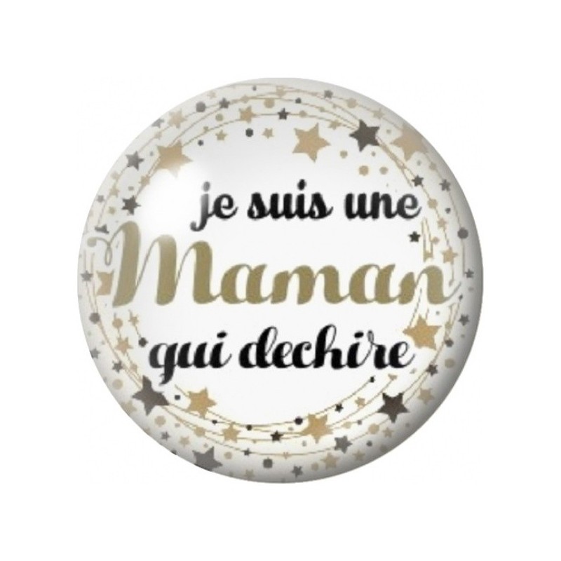 Cabochon en Verre Illustré Maman qui Déchire Vintage 12 à 25mm