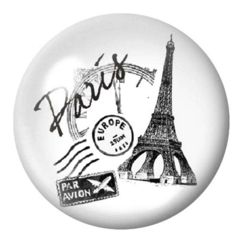 Cabochon en Verre Illustré Paris Tour Eiffel Vintage 12 à 25mm