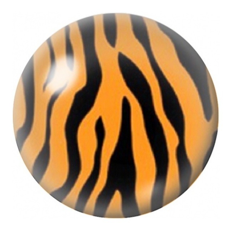 Cabochon en Verre Illustré Rayures de Tigre 12 à 25mm