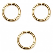 50 Anneaux de Jonction Ouverts en Acier Inoxydable Doré 6mm pour la Création de Bijoux Fantaisie - DIY