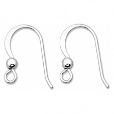 20 Supports Boucle d'Oreille Crochet Argenté soit 10 Paires pour la Création de Bijoux Fantaisie - DIY