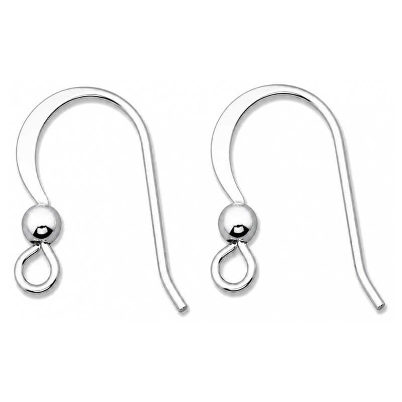 20 Supports Boucle d'Oreille Crochet Argenté soit 10 Paires