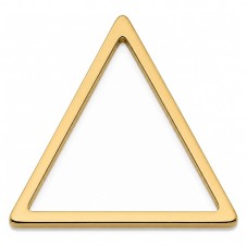 10 Connecteurs Triangle Doré en Acier Inoxydable 14x12mm pour la Création de Bijoux Fantaisie - DIY