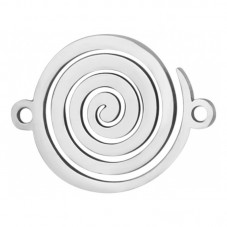 Connecteur Spirale en Acier Inoxydable 18x14mm pour la Création de Bijoux Fantaisie - DIY