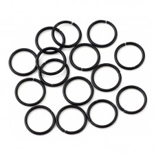 200 Anneaux de Jonction Ouverts Noirs 4mm pour la Création de Bijoux Fantaisie - DIY