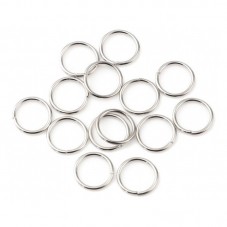 200 Anneaux de Jonction Ouverts Argentés 3mm pour la Création de Bijoux Fantaisie - DIY