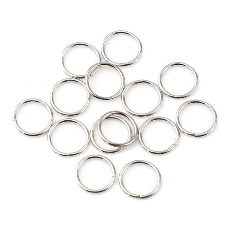 200 Anneaux de Jonction Ouverts Argentés 3mm