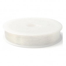 15 Mètres de Fil Élastique Transparent 0,40mm pour la Création de Bijoux Fantaisie - DIY
