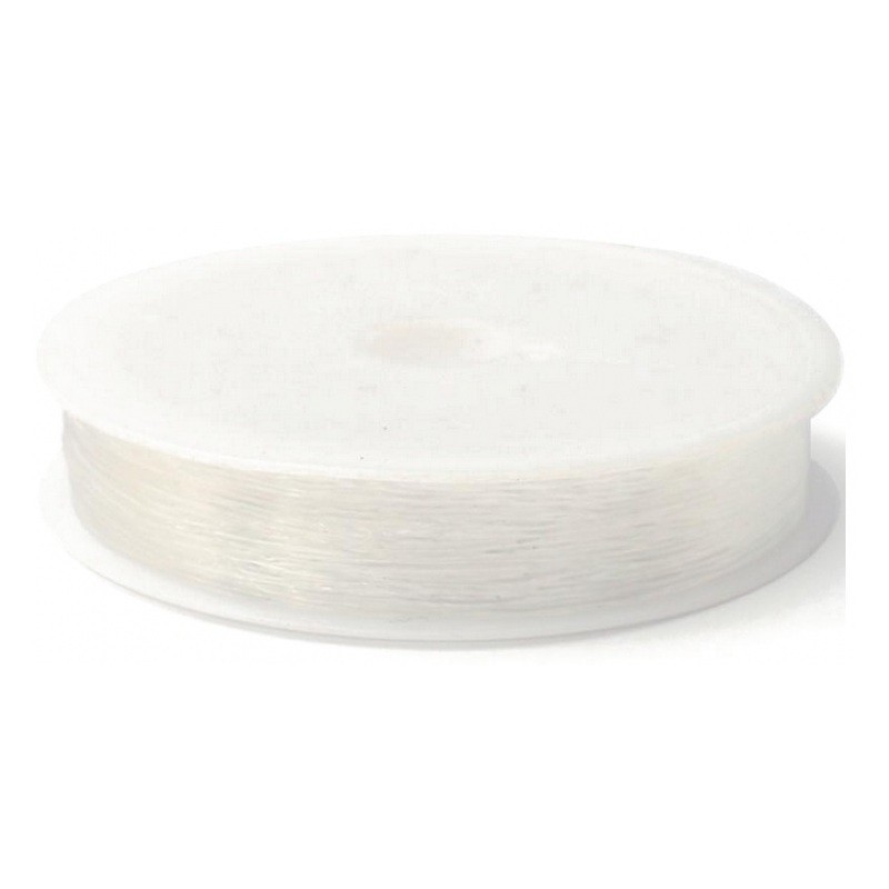 15 Mètres de Fil Élastique Transparent 0,40mm