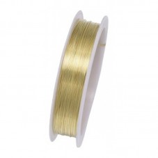 20 Mètres de Fil de Cuivre Doré 0,20mm pour la Création de Bijoux Fantaisie - DIY