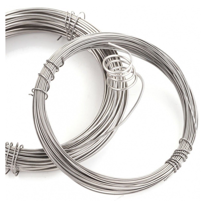 10 Mètres de Fil Souple en Acier Inoxydable 0,4, 0,6 ou 1mm au Choix