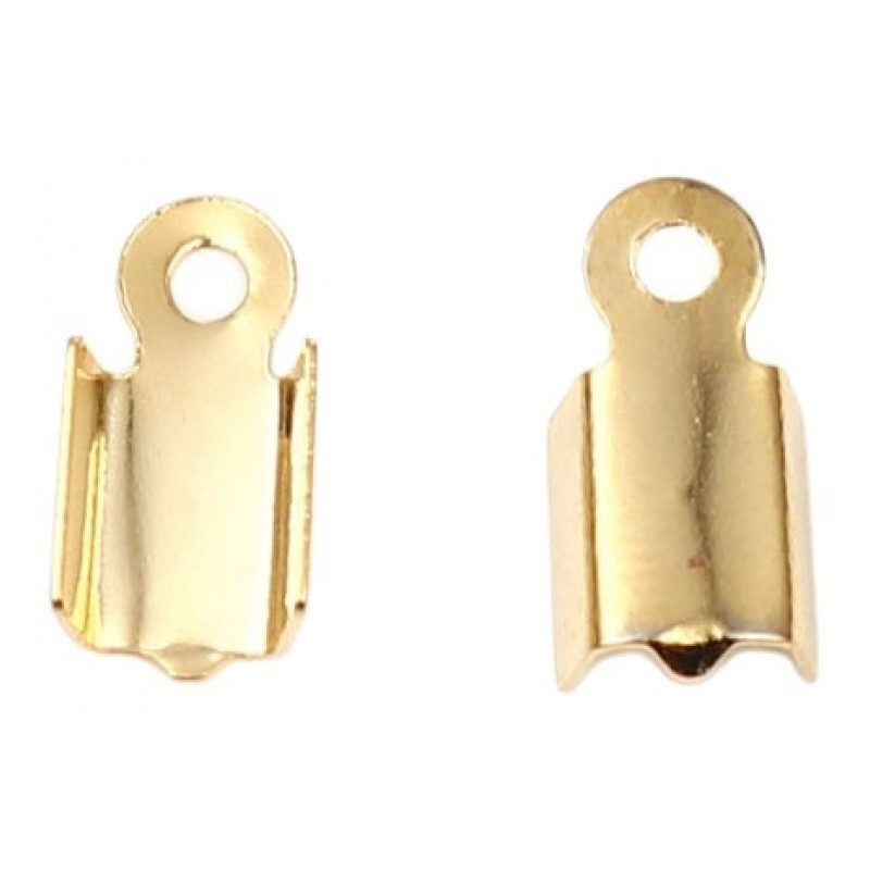 30 Fermoirs Embouts Attaches en Acier Inoxydable Doré pour Cordon 3mm