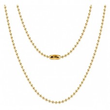 Collier Chaîne à Bille en Métal Doré 70cm pour la Création de Bijoux Fantaisie - DIY