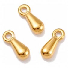 5 Breloques Embouts Bout de Chaîne d'Extension en Acier Inoxydable Doré pour la Création de Bijoux Fantaisie - DIY